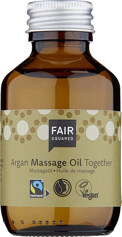 Массажное масло для тела - Fair Squared Argan Massage Oil Together — фото N1