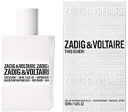 Парфумерія, косметика УЦІНКА Zadig & Voltaire This is her - Парфумована вода (тестер без кришечки) *