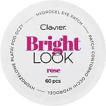 Гідрогелеві патчі для очей з трояндою - Clavier Bright Look Rose Hydrogel Eye Patch — фото N1