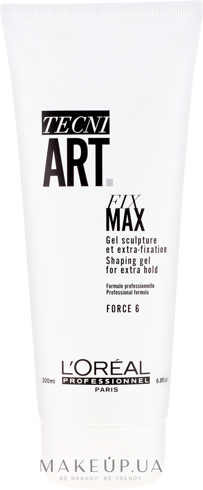 Структурирующий гель для волос экстра-сильной фиксации - L'Oreal Professionnel Tecni-Art Fix Max Shaping Gel Force 6 — фото 200ml