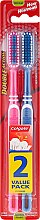 Зубна щітка, синя + рожева - Colgate Double Action Medium Toothbrushes — фото N1