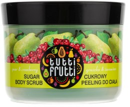 Пилинг сахарный для тела "Груша и Клюква" - Farmona Tutti Frutti Sugar Scrub — фото N2