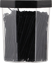 Парфумерія, косметика Шпильки прямі для волосся, чорні, 6.5 см - Lussoni Hair Pins Black