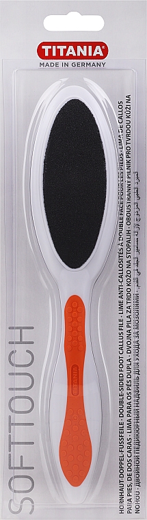 Педикюрная пилочка, оранжевая - Titania  — фото N1