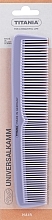 Парфумерія, косметика Гребінець пластиковий комбінований 19.5 см, ліловий - Titania