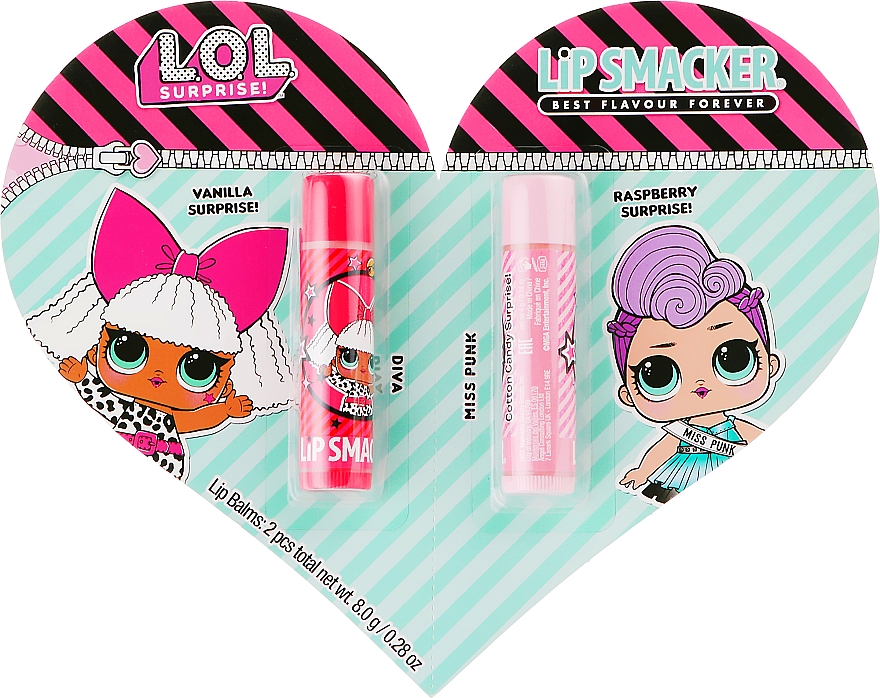 Набір бальзамів для губ - Lip Smacker L.O.L. Surprise! Diva+Miss Punk (lip/balm/4g) — фото N1