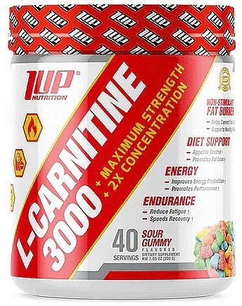 L-карнитин "Sour Gummy" - 1Up Nutrition L-Carnitine 3000 Powder — фото N1