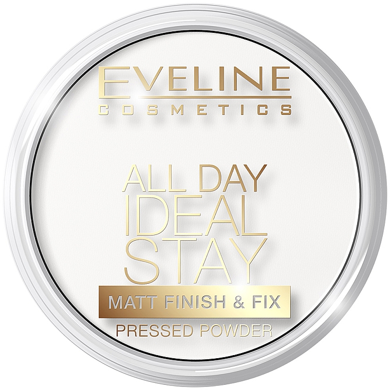 Матирующе-укрепляющая пудра - Eveline Cosmetics All Day Ideal Stay Matt Finish & Fix White-60