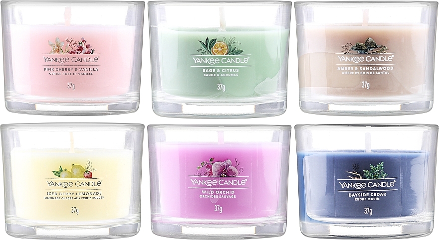 Набор - Yankee Candle Mini Set (candle/6x37g)  — фото N2