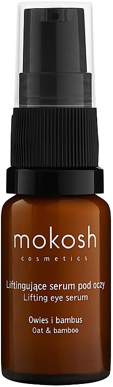 Подтягивающая сыворотка для кожи вокруг глаз «Овес и бамбук» - Mokosh Cosmetics Lifting Eye Serum Oat & Bamboo — фото N1