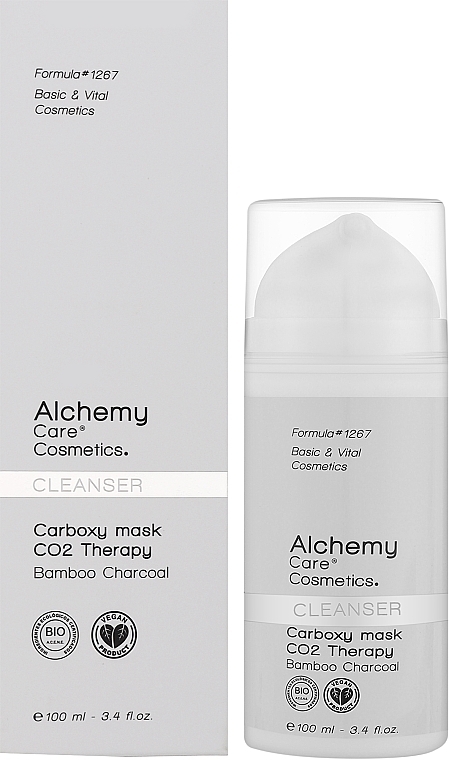 Очищувальна маска з піною з бамбукового вугілля - Alchemy Cleansing Carboxy Mask Co2 Therapy — фото N2