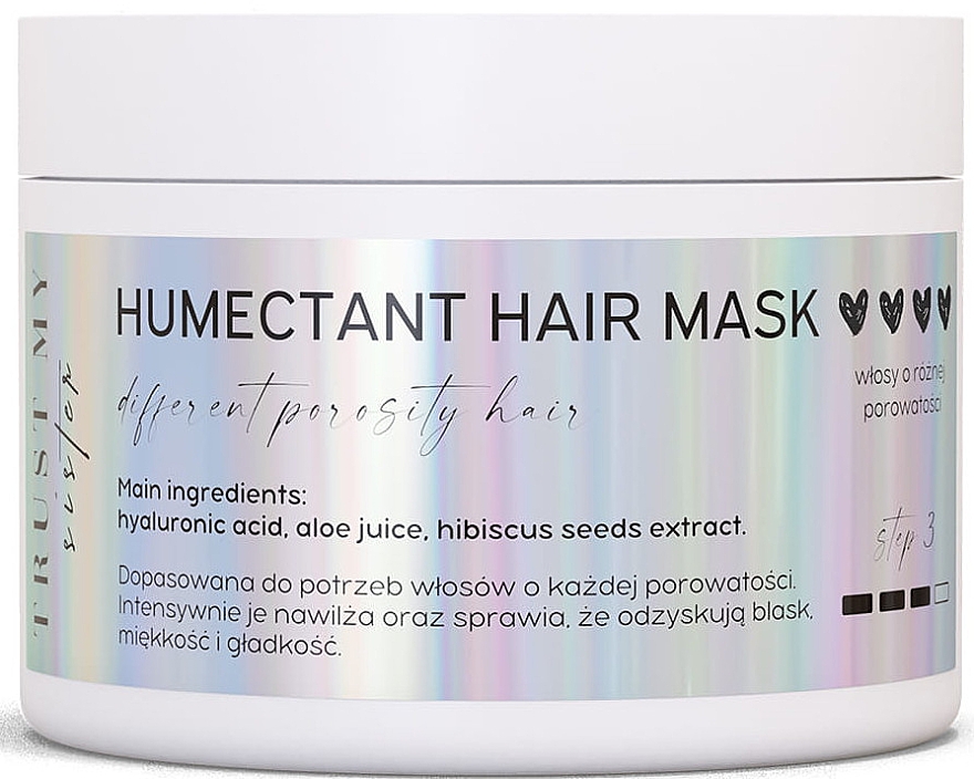Увлажняющая маска для волос любой пористости - Trust My Sister Humectant Hair Mask