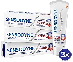 Набор - Sensodyne Sensitivity & Gum Trio (toothpaste/75mlx3) — фото N1