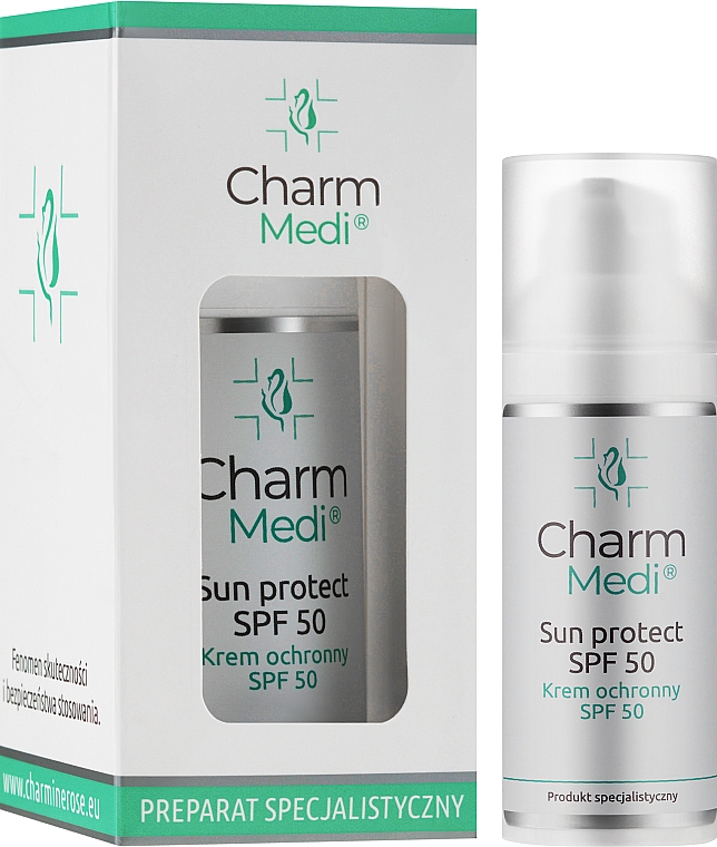 Сонцезахисний крем для обличчя - Charmine Rose Charm Medi Sun Protect SPF50 — фото N3