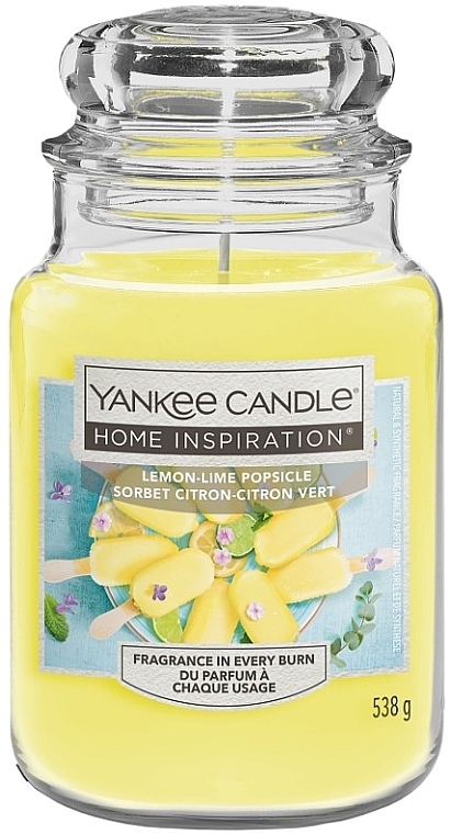 Ароматична свічка в банці - Yankee Candle Home Inspiration Lemon-Lime Popsicle — фото N2