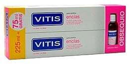 Набір - Dentaid Vitis Eences Gums (2х150ml/toothpaste + m/wash/300ml) — фото N1