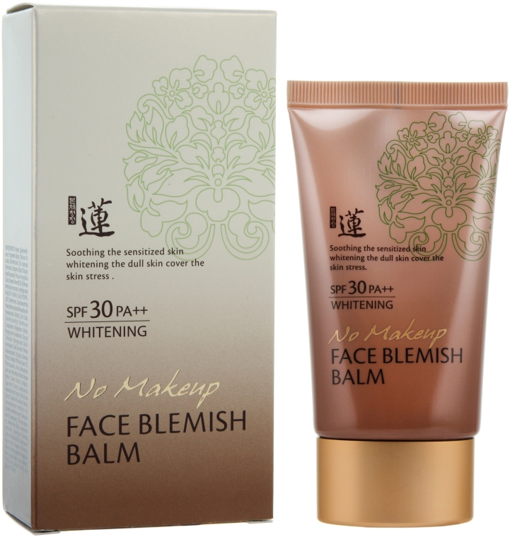 BB крем с натуральным покрытием - Welcos Lotus No Make-Up BB cream