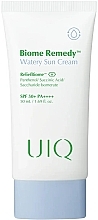 Парфумерія, косметика  Зволожувальний сонцезахисний крем - UIQ Biome Remedy™ Watery Sun Cream SPF 50+ PA++++ 