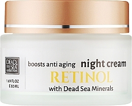Парфумерія, косметика Нічний антивіковий крем для обличчя з ретинолом та мінералами Мертвого моря - Dead Sea Collection Retinol Boosts Anti-Aging Night Cream