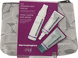 Парфумерія, косметика Набір - Dermalogica Age Smart Our Stressed-Skin Rescue (mask/15ml + spr/30ml + eye/cr/15ml + bag/1pcs)