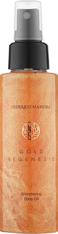 Масло для тела с шиммером - Federico Mahora Gold Regenesis Body Oil