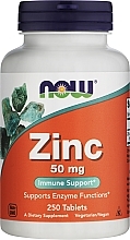 Духи, Парфюмерия, косметика Минералы Цинк Глюконат 50 мг в таблетках - Now Foods Zink Immune Support