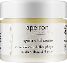 Крем для обличчя "Живлення і регенерація 24 години" - Apeiron Hydro Vital 24h Nourishing&Regenerating Cream — фото N1