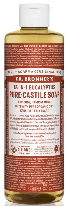 Рідке мило "Евкаліпт" - Dr. Bronner’s 18-in-1 Pure Castile Soap Eucalyptus — фото N3