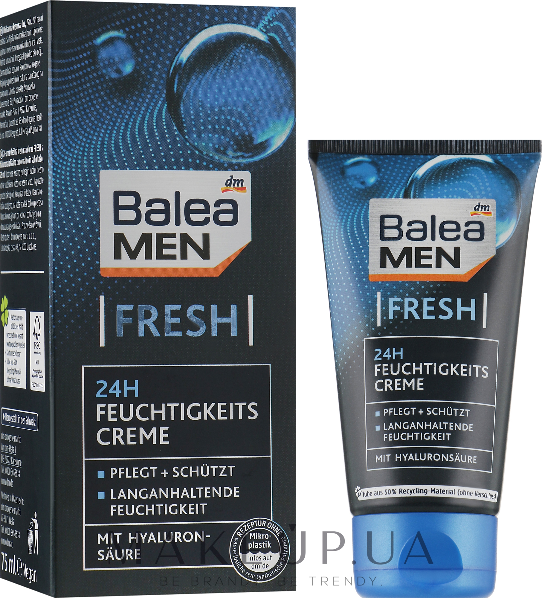 Увлажняющий крем - Balea Men Fresh Cream — фото 75ml