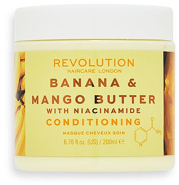 Маска с маслом банана и манго и с ниацинамидом - Revolution Haircare Conditioning Banana & Mango Butter with Niacinamide Mask — фото N1