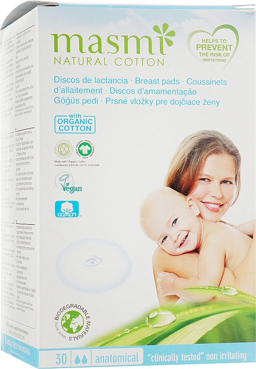 Breast pads - Masmi natural cotton