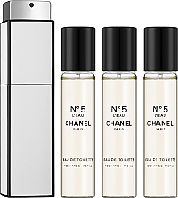 Chanel N5 L'Eau - Туалетная вода (3х20ml) (сменный блок) — фото N2