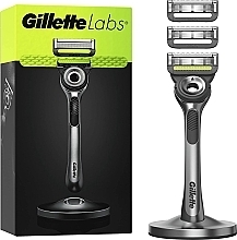 Бритва с 3 сменными лезвиями и магнитным держателем - Gillette Labs — фото N1