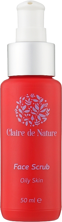 Скраб для жирной кожи лица - Claire de Nature Face Scrub For Oily Skin