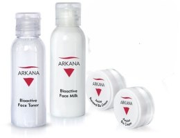 Духи, Парфюмерия, косметика Мини-набор нормализующий - ARKANA Amino Set (milk/50ml + toner/50ml + cream/10ml + cream/10ml)