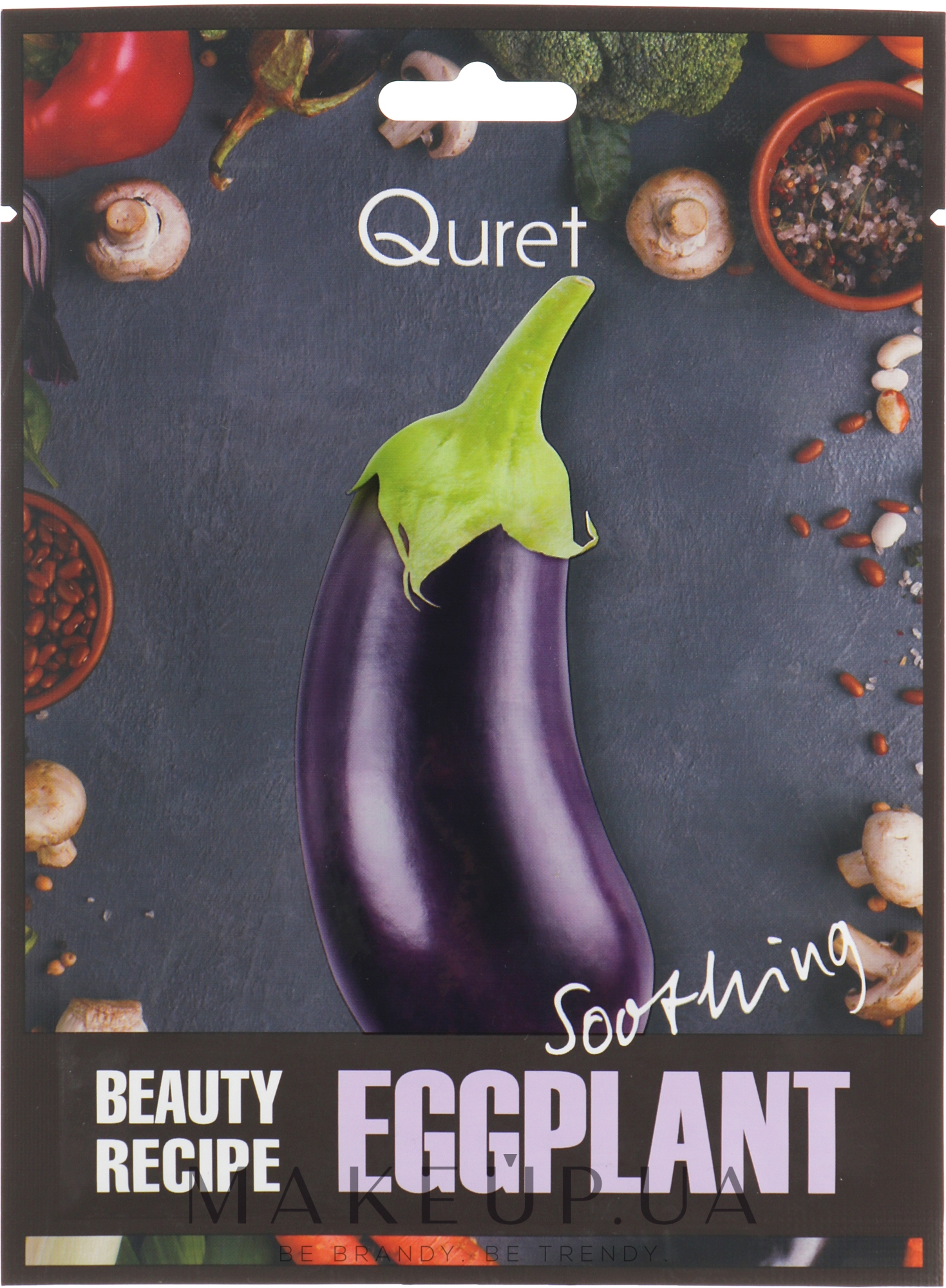 Маска успокаивающая - Quret Beauty Recipe Mask Eggplant Soothing — фото 25g