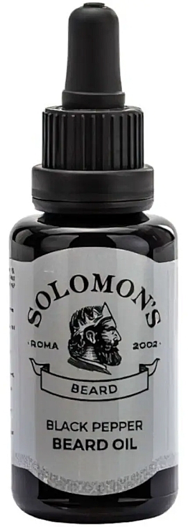 Масло для бороды "Черный перец" - Solomon's Beard Oil Black Pepper — фото N1