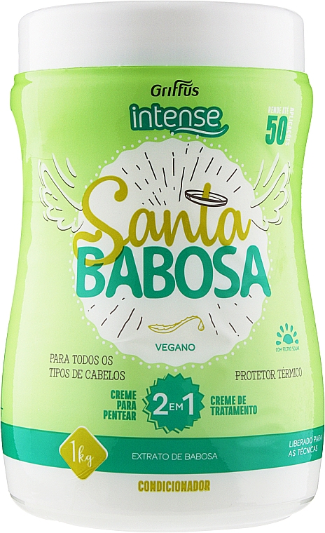 Маска-сыворотка для укрепления и роста волос - Griffus Creme de Pentear Intense Santa Babosa