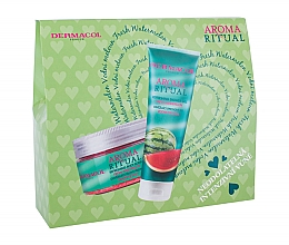 Набір - Dermacol Aroma Ritual Fresh Watermelon Set (sh/gel/250ml + b/scr/200g) — фото N1