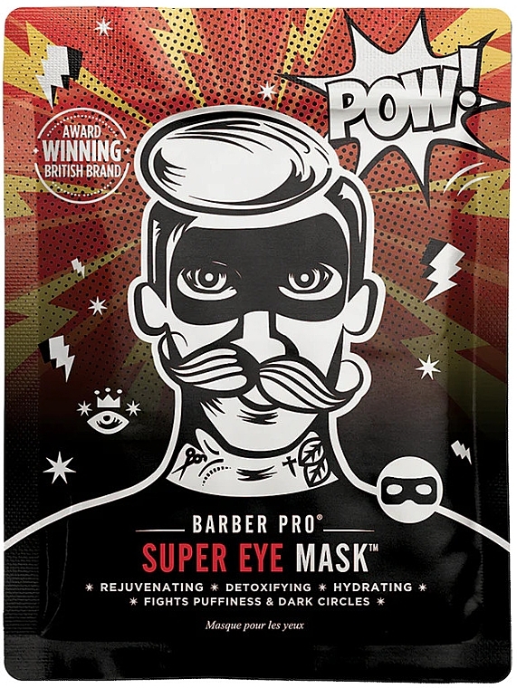 Маска для шкіри навколо очей - BarberPro Super Eye Mask — фото N1