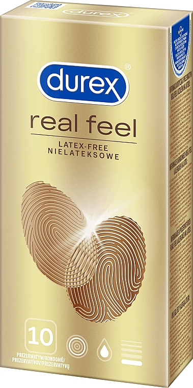 Презервативы "Естественные ощущения", 10 шт - Durex Real Feel Condoms — фото N1