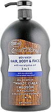Гель-шампунь для волосся і тіла з олією евкаліпта для чоловіків - Sera Cosmetics Naturaphy Men Wash Hair, Body And Face — фото N1