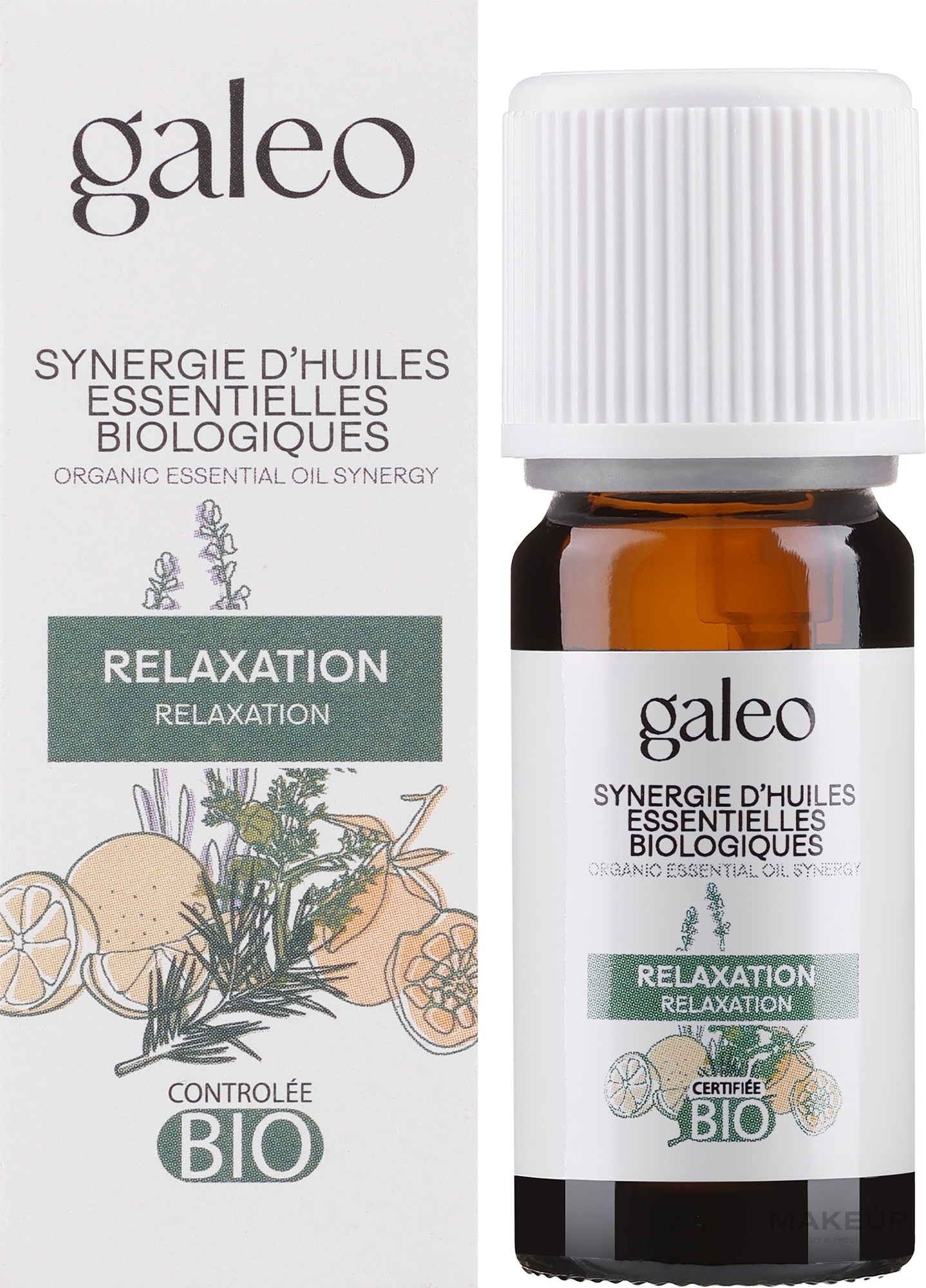 Смесь органических эфирных масел "Расслабление" - Galeo Organic Essential Oil Synergy Relaxation — фото 10ml