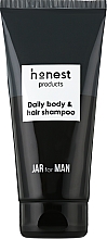 Духи, Парфюмерия, косметика Ежедневный шампунь для волос и тела - Honest Products Jar for Man Daily Body And Hair Shampoo