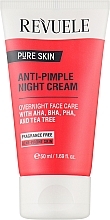 Духи, Парфюмерия, косметика Крем ночной для лица против прыщей - Revuele Pure Skin Anti-Pimple Night Cream