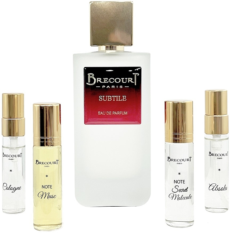 Brecourt Subtile - Набор (edp/100ml + edp/2x7ml + edp/2x5ml) — фото N1