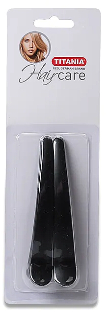 Заколка для волос 12 см, 2 шт, черная - Titania  — фото N1