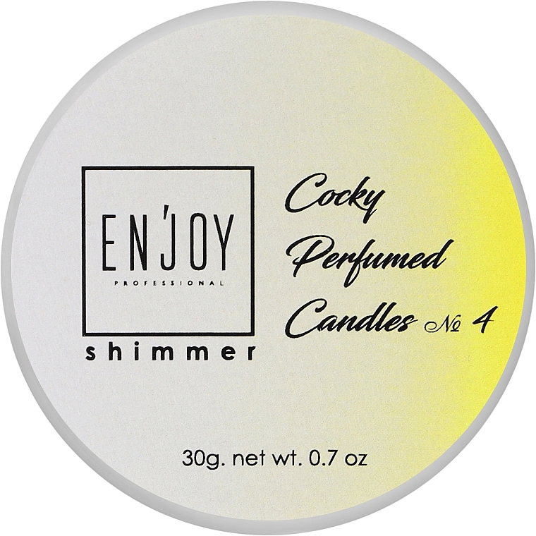 Парфюмированная массажная свеча - Enjoy Professional Shimmer Perfumed Candle Cocky #4 — фото N1