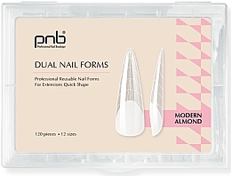 Духи, Парфюмерия, косметика Многоразовые верхние формы "Миндаль" - PNB Dual Nail Forms Modern Almond