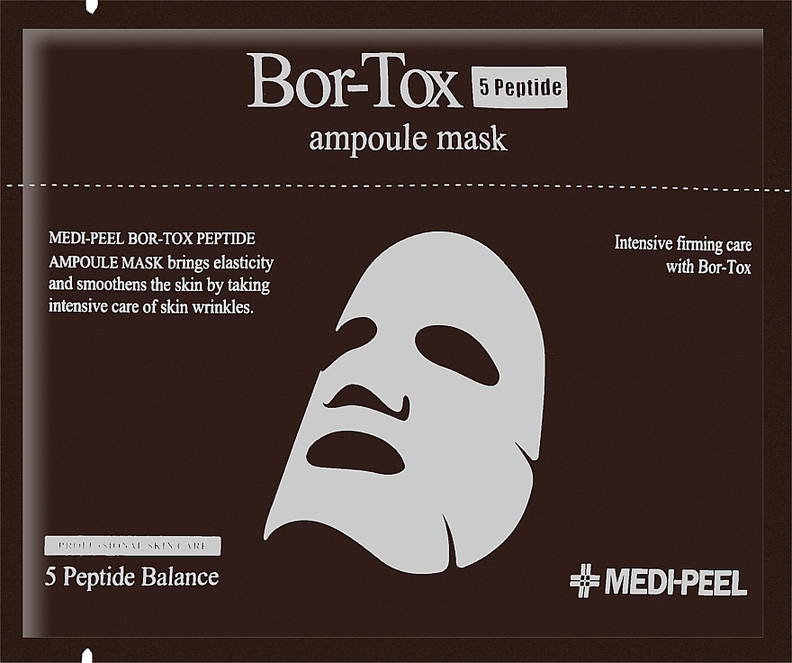 Тканевая лифтинг-маска с пептидным комплексом - MEDIPEEL Bor-Tox 5 Peptide Ampoule Mask